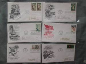 (6) First Day Issue Stamps See Photos