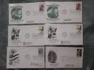 (6) First Day Issue Stamps See Photos
