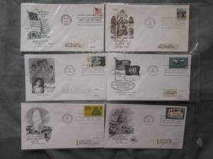 (6) First Day Issue Stamps See Photos