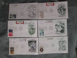 (6) First Day Issue Stamps See Photos