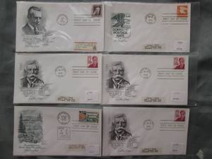(6) First Day Issue Stamps See Photos