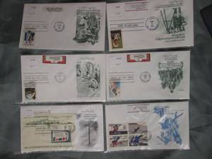 (6) First Day Issue Stamps See Photos