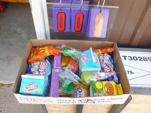 Flat of Candy. As shown. All Late 2020 or 2021 Best By Date.