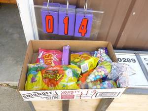Flat of Candy. As shown. All Late 2020 or 2021 Best By Date.
