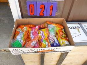 Flat of Candy. As shown. All Late 2020 or 2021 Best By Date.
