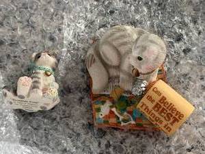 Enesco Calico Kittens 686603 & Scottish Fold
