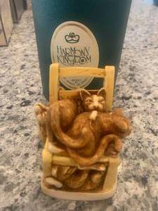 Harmony Kingdom Rumble Seat Cats on Chair UK Made Figurine (new old stock)
