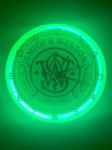 Brand New 15 Neon Smith & Wesson Clock