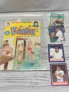Binky #80 Sept. 1981 & Vintage Baseball Cards