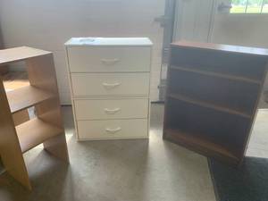 2 Drawer Stackable Storage Unit & 2 Shelves