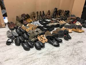Large lot of Branded Shoes, boots, safety shoes, sport shoes not used