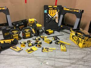 Pallet with assorted Dewalt Tools various items and conditions customer returns
