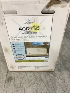 Aquatic Coronado 60 in. x 30 in. Single Threshold Left Drain Shower Pan in White with Built-In Shower Bench
