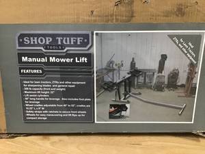 Shop Tuff Tools Manual Mower Lift