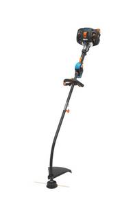 lot 9 image: LAWNMASTER 26cc Gas NO-PULL Electric Push Button Start 2-Cycle String Trimmer