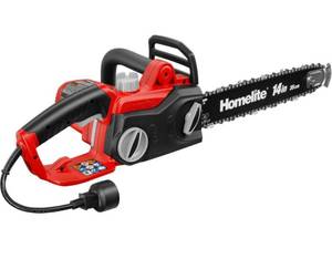 lot 10 image: HOMELITE 14 in. 9 Amp Electric Chainsaw