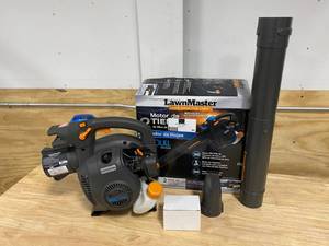 lot 44 image: LAWNMASTER NO-PULL 200 MPH 370 CFM 26cc Gas with Electronic Start Handheld Leaf Blower