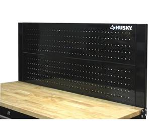 lot 47 image: HUSKY 46 in. Pegboard Back Wall for Mobile Workbench