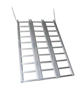 lot 48 image: 69 in. x 45 in. Aluminum Tri Fold Ramp
