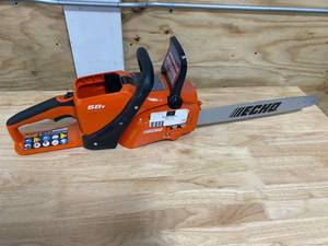 lot 77 image: ECHO 16 in. 58-Volt Brushless Lithium-Ion Battery Chainsaw (Tool Only)