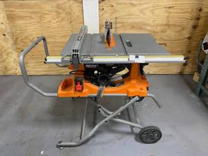 lot 82 image: RIDGID 10 in. Pro Jobsite Table Saw with Stand