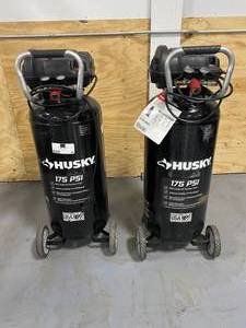 lot 88 image: HUSKY Lot of 2 Air Compressors - Not working