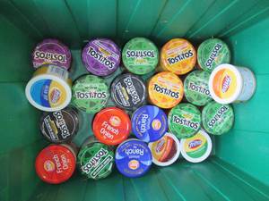 lot 98 image: Assorted Chip Dip In Lockable Tote ...