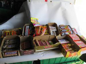 lot 101 image: Assorted Candy In Lockable Tote Pa...