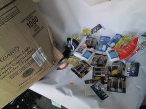 lot 120 image: Lot of Batteries, Glue, Capacinno C...