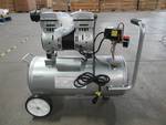 lot 5 image: California Air Tools 8.0 gal. 1.0 HP Ultra Quiet and Oil-Free Electric Air Compressor. 8010 - Cracked Guage - Will not hold air.