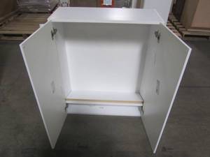 lot 207 image: Hampton Bay Designer Series Elgin Assembled 30x36x12 in. Wall Kitchen Cabinet in White W3036-ELWH