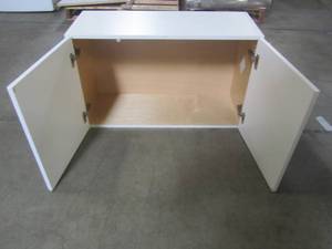lot 310 image: Hampton Bay Cambridge Assembled 30x18x12.5 in. All Plywood Wall Cabinet in White CM3018W-WH