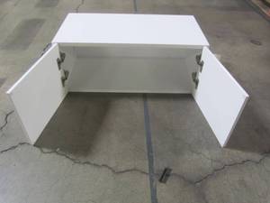 lot 228 image: Hampton Bay Designer Series Elgin Assembled 30x12x15 in. Deep Wall Bridge Kitchen Cabinet in White W301215-ELWH