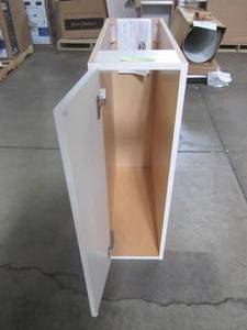 lot 232 image: Hampton Bay Cambridge Assembled 9x24.5x34.5 in. All Plywood Base Cabinet in White CM0935B-WH