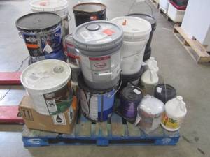 lot 339 image: WHOLESALE MIXED PALLET PAINT, STAIN AND MORE