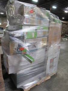 lot 124 image: WHOLESALE MIXED PALLET OF MISCELLANEOUS LIGHTING, APPLIANCES AND MORE