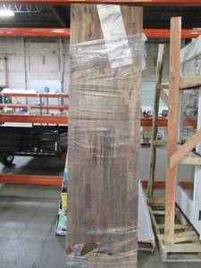 lot 643 image: Interbuild 96 x 25 12 x 1 12 Butcher Block Counter Top. - Corners are a little dinged.