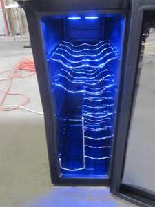 lot 833 image: Frigidaire Beverage Cooler - Curved Door, Black, (EFRW1225-B-CU)