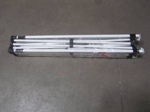 lot 838 image: Z-Shade 10-ft W x 10-ft L Square White Steel Pop-Up Canopy ZSB1010HRZBL - MISSING CANOPY