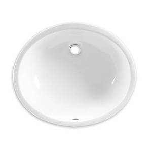 lot 915 image: American Standard Ovalyn Undermount Bathroom Sink in White 0495.221.020