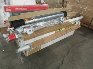 lot 128 image: WHOLESALE MIXED PALLET OF MISCELLANEOUS BUILDING MATERIALS, HOME DECOR, STORAGE UNIT & MORE