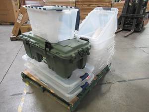 lot 131 image: WHOLESALE MIXED PALLET OF MISCELLANEOUS STORAGE BINS