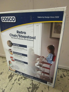 lot 320 image: COSCO RETRO CHAIRSTEP STOOL - NEW