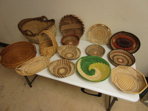 lot 337 image: HAND-WOVEN BASKETS FROM AROUND THE WORLD, MORE