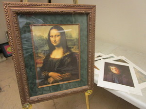 lot 369 image: MONA LISA PRINT IN ORNATE FRAME, NATIONAL GALLERY OF ART PRINTS