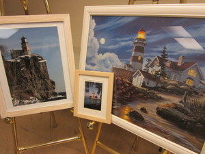 lot 372 image: LIGHTHOUSE ARTWORK, FRAMED