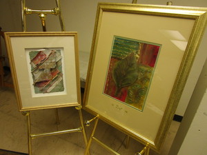 lot 373 image: MN ARTIST RUTH JENSEN MCGRATH LEAF ARTWORK, SIGNED, FRAMED, OTHER MULTI-DIMENSIONAL ARTWORK
