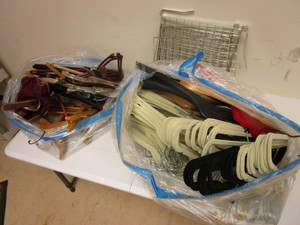 lot 412 image: CLOTHES HANGERS, WITH THIN-STYLE DESIGN, MORE
