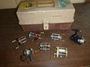 Tackle Box with Fishing Reels