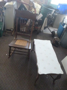 Rocking Chair and Coffee Table